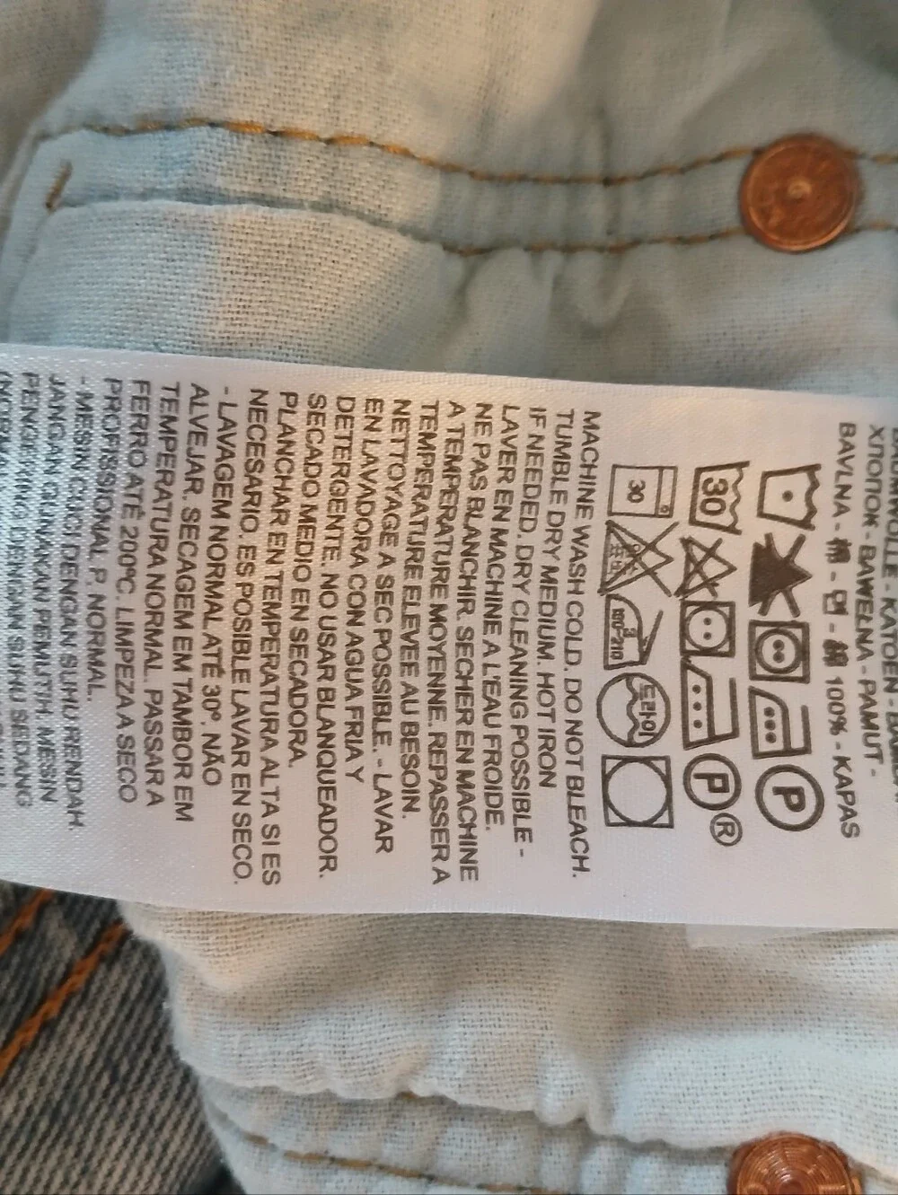 Levi's 501 Denim Jeans 32 X 34 Mens Blue Lighter Wash Worn Button Fly